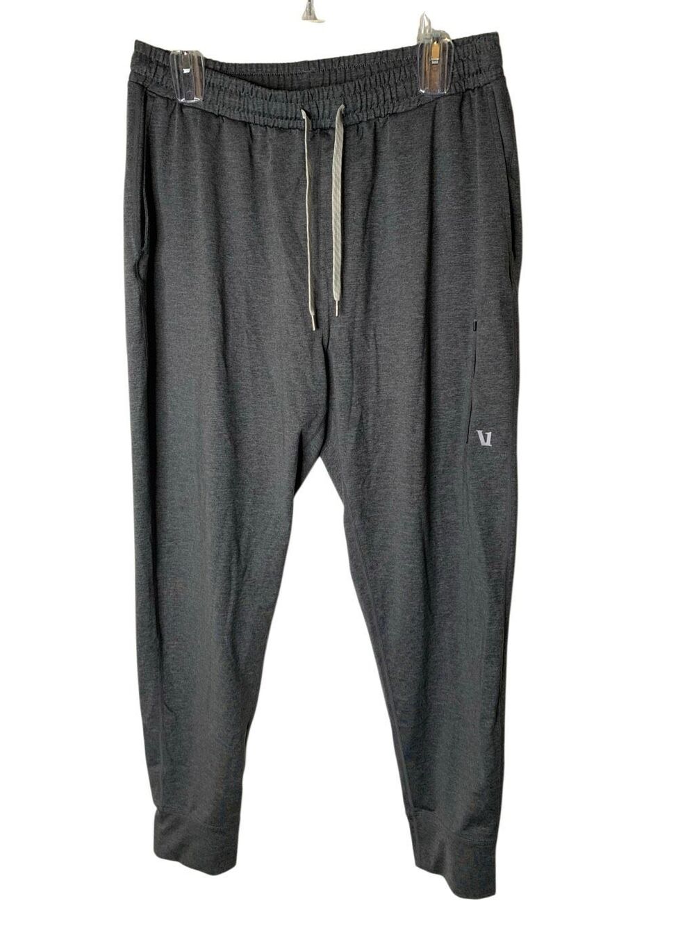 Vuori Sunday Performance Joggers Athletic Sweatpants gray men's size large V416